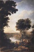 Claude Lorrain The Finding of the Infant Moses (mk17) painting